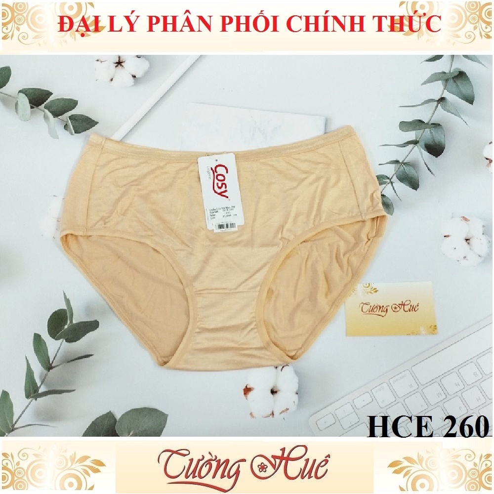 Quần lót nữ Cosy HCE 260 cotton trơn lưng cao.