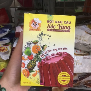 Hộp rau câu sóc vàng 10 gói