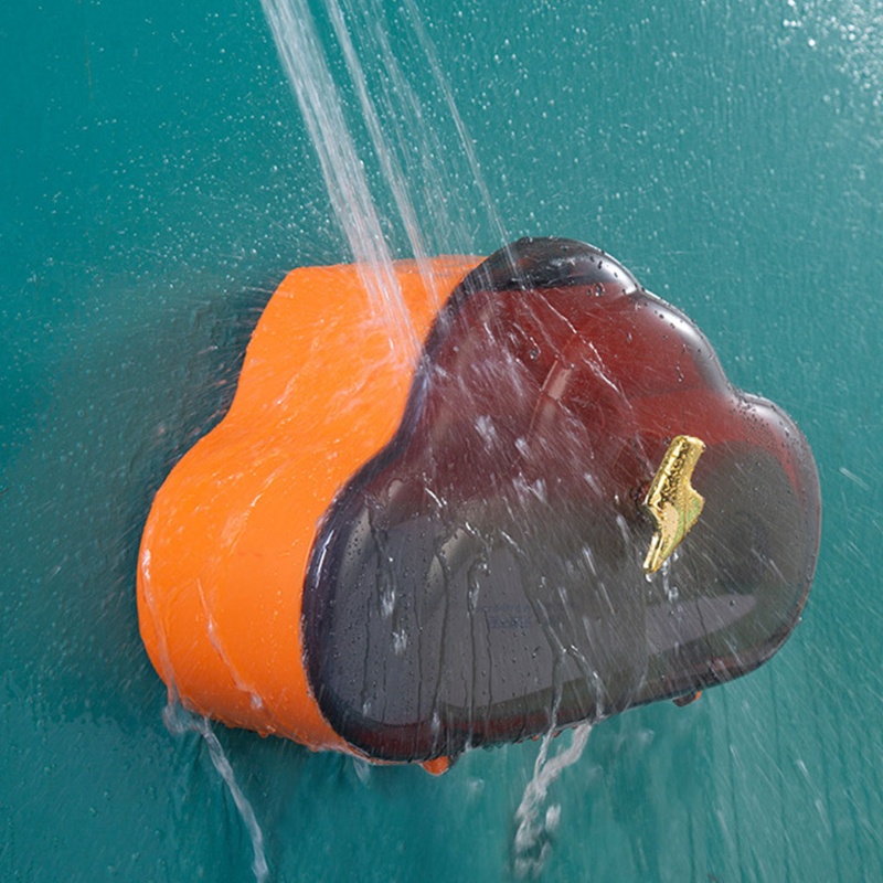 Hộp Đựng Khăn Giấy Cuộn Hình Đám Mây Gắn Tường Giá Đỡ