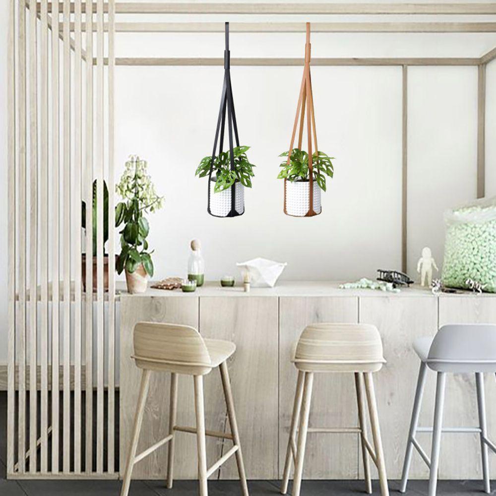 Giá Đỡ Chậu Hoa DAPHS Bằng Da PU Treo Trong Nhà