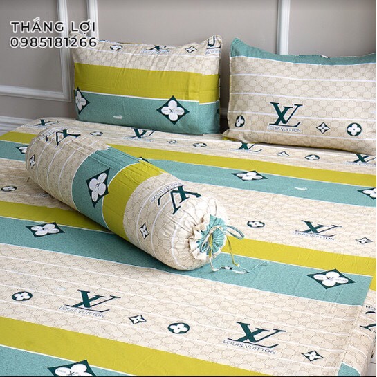 Drap Cotton 100% Thắng Lợi chính hãng Mẫu C197 IN LOGO THẮNG LỢI vệ sinh dễ dàng.
