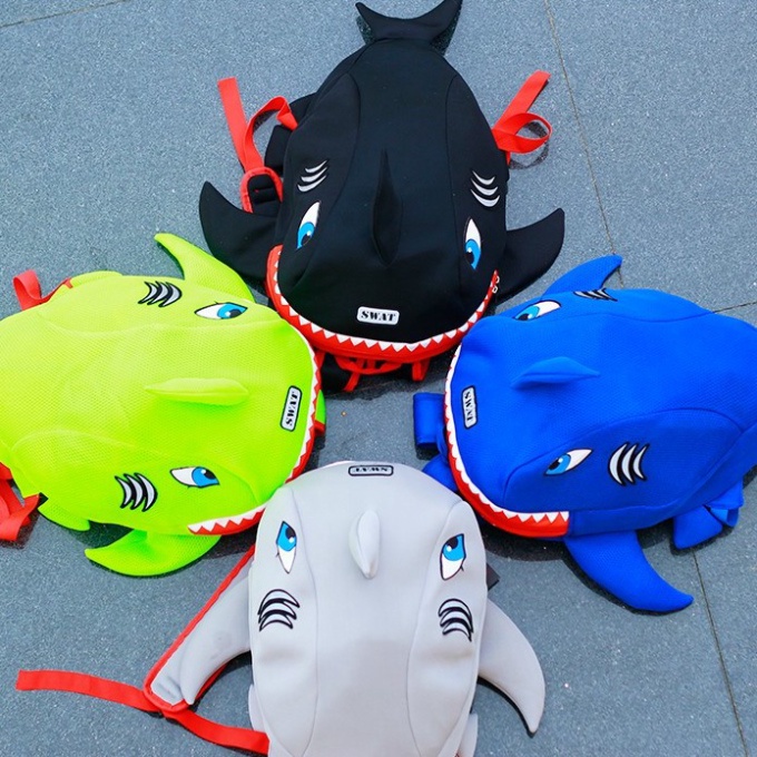[NEW] Balo cá mập SWAT BABY SHARK siêu cute - Đựng nón bảo hiểm,sách vở, đồ dùng cần thiết - FREESHIP