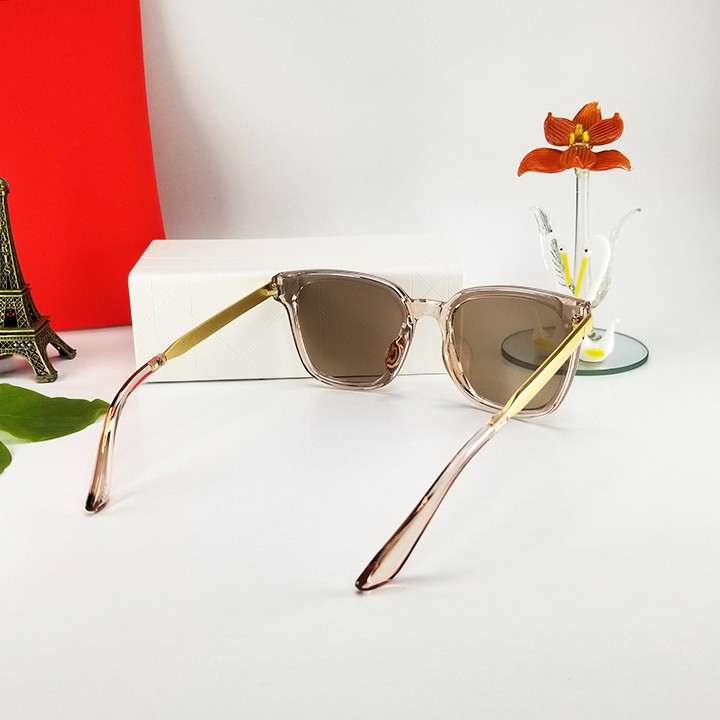 Kính mát nữ thời trang màu nâu và đen 6035, gọng kim loại nhẹ ôm mặt (Giá sỉ) | BigBuy360 - bigbuy360.vn