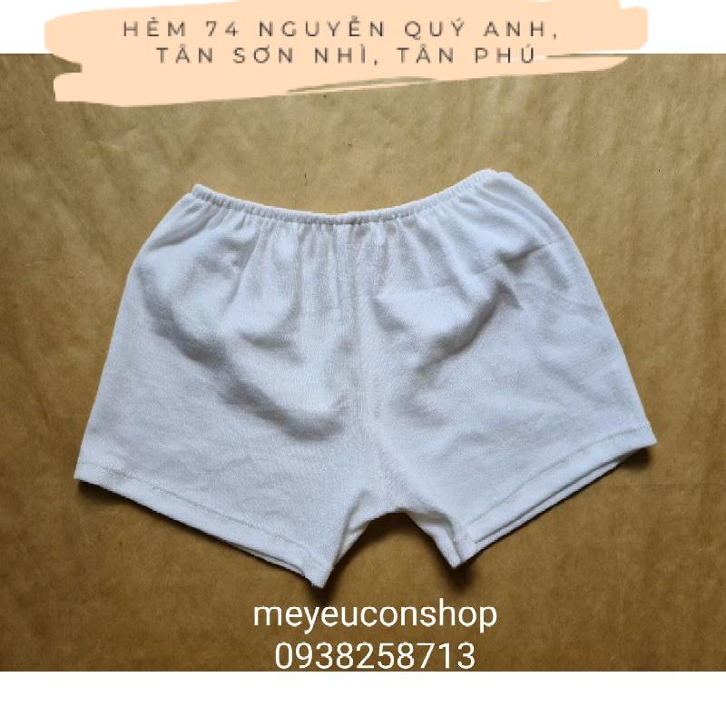 (5-11kg) SET 5 QUẦN NGẮN TRẮNG HOTGA