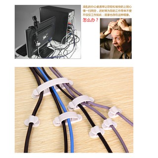 Bộ 10 15 kẹp đi dây điện gọn gàng máy tính ( đọc hdsd) – hàng Nhật Bản