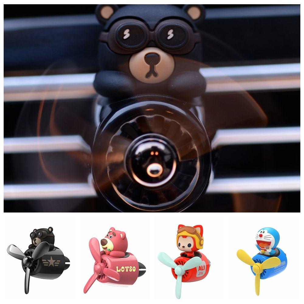 Máy Khuếch Tán Nước Hoa Gắn Điều Hòa Xe Hơi Hình Gấu / Mèo Hoạt Hình Màu Xanh Dương