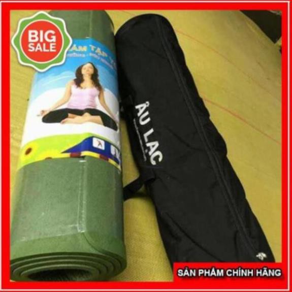 Thảm tập yoga Âu Lạc dày 9mm kích thước 182x66cm (tặng kèm túi đựng thảm)