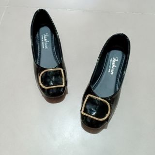 Giày bệt da bóng mềm ảnh thật