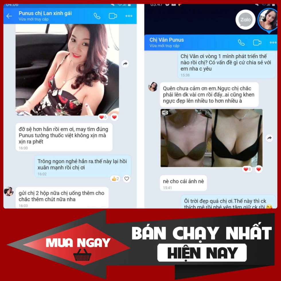 SIÊU GIẢM GIÁ Thuốc tăng vòng 1 - PUNUS - viên uống nở ngực, giúp trắng da, cải thiện nội tiết tố nữ, giảm rụng tóc $$