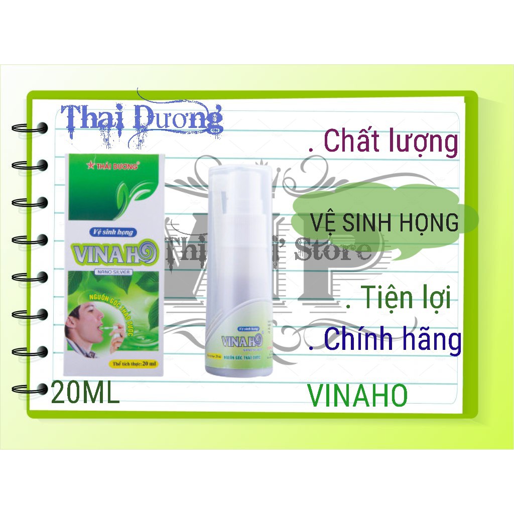 XỊT HỌNG VINAHO CỦA SAO THÁI DƯƠNG 20ML.