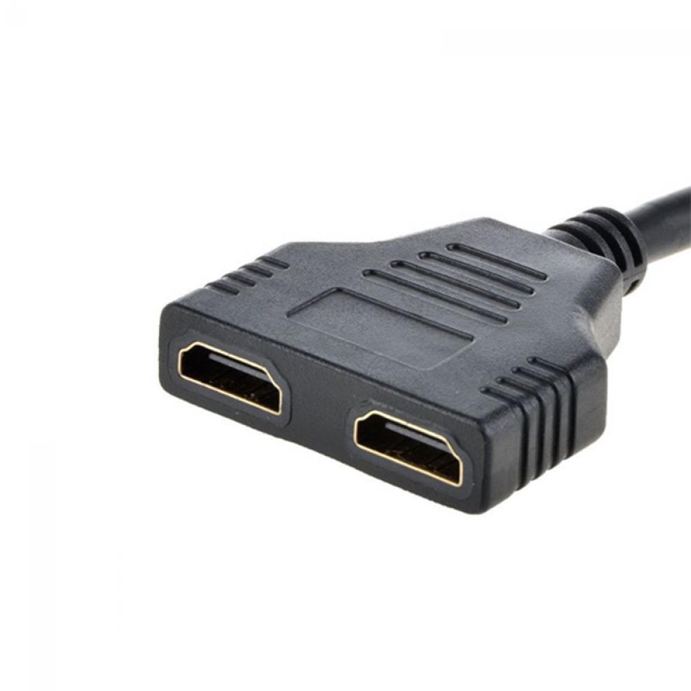 ❤LANSEL❤ Switch Male to 2 Female Port Converter HDMI Cable 1080p Splitter M/F Adapter Dual 1 In 2 Out