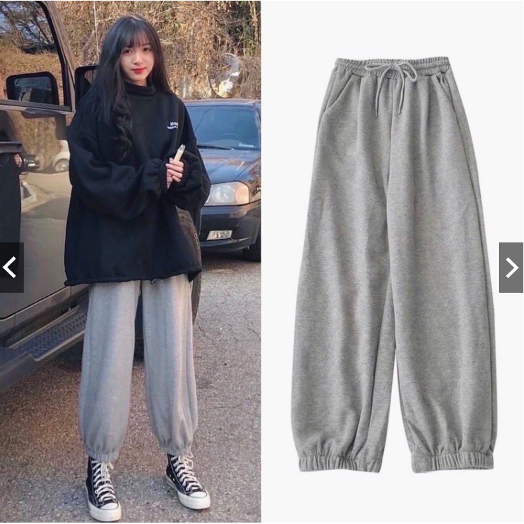 [HCM]Quần Jogger Nam Nữ Thể Thao Bo Gấu Chất Nỉ Mềm Mại