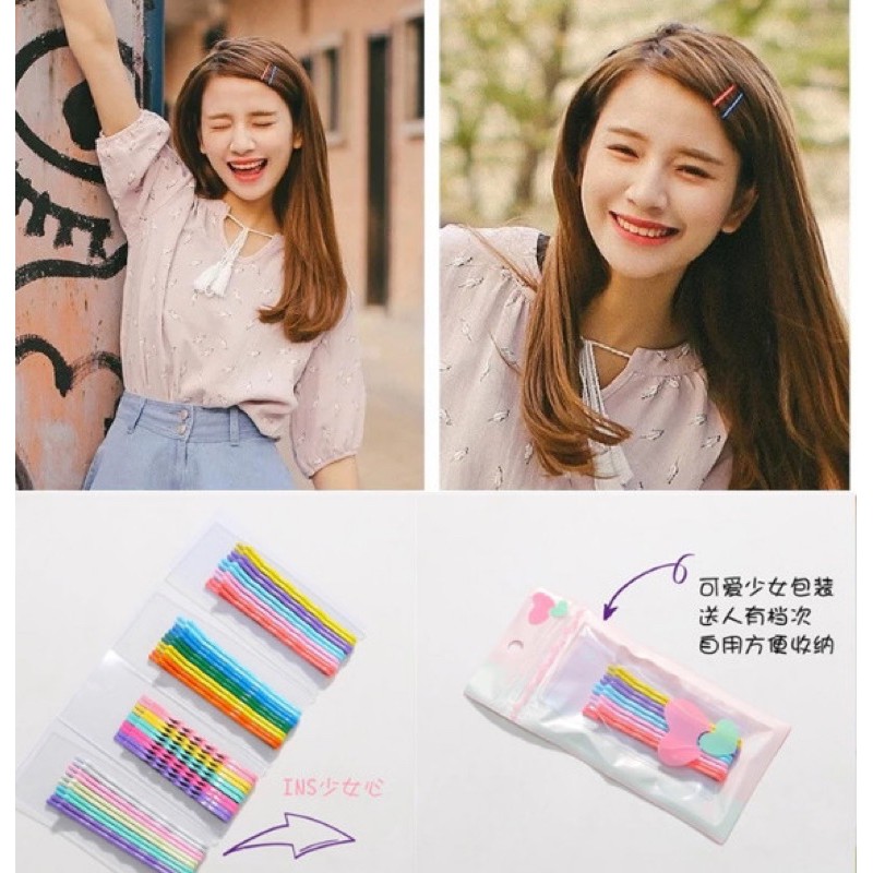 set 10 kẹp tăm nhiều màu xinh xắn