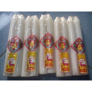 2 cây nến trắng dài 20cm