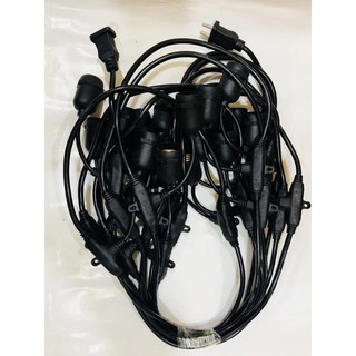 DÂY ĐUI ĐÈN TRANG TRÍ NGOÀI TRỜI KÍNH NƯỚC E27