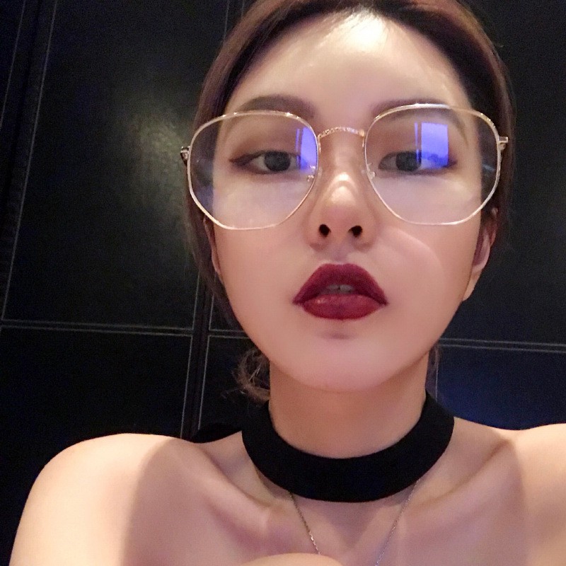 SUXI Mắt kính gọng vuông cá tính phong cách retro Hàn Quốc