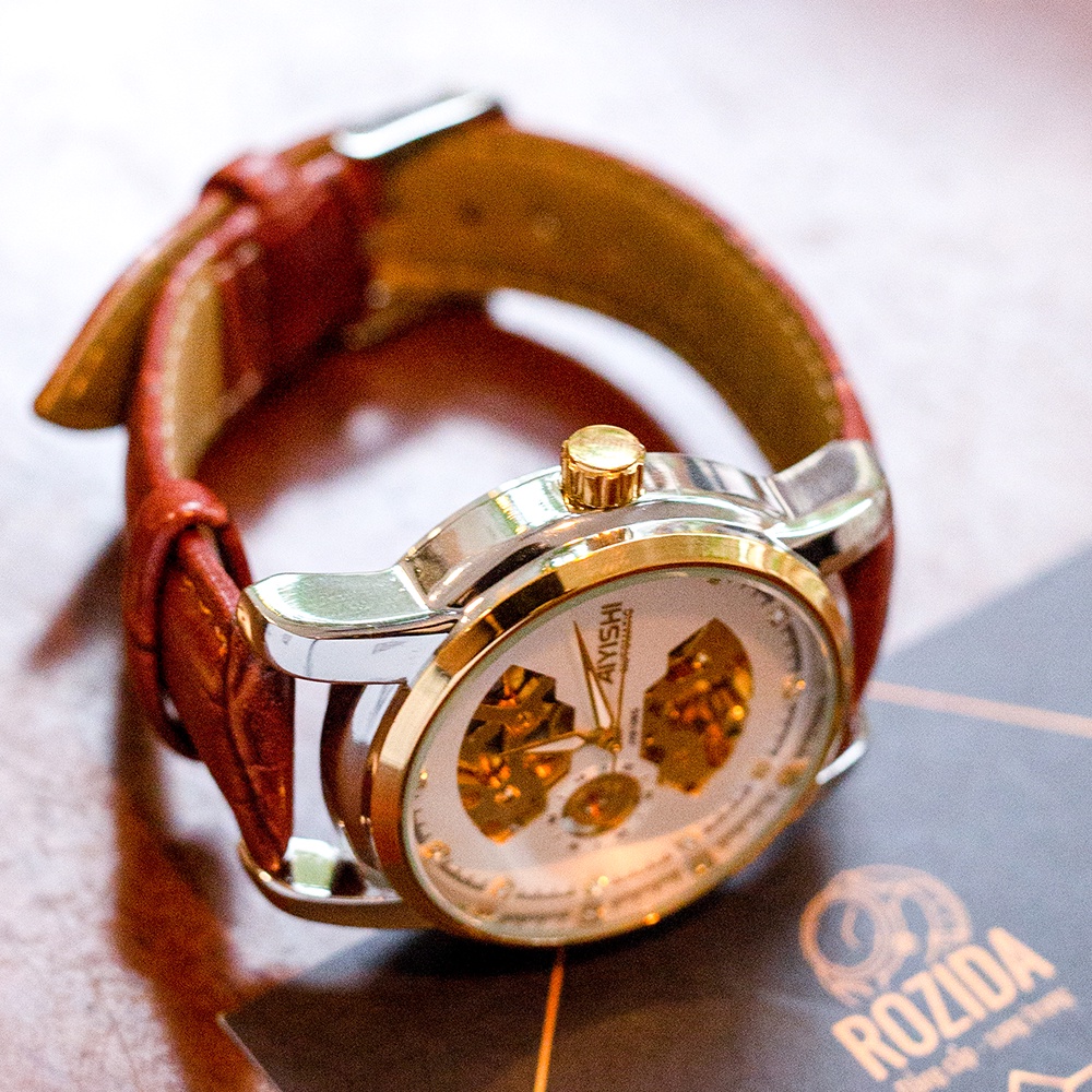Đồng hồ cơ nam chính hãng dây da đẹp cao cấp chống nước thời trang sang trọng Rozida'1 DH09 | WebRaoVat - webraovat.net.vn
