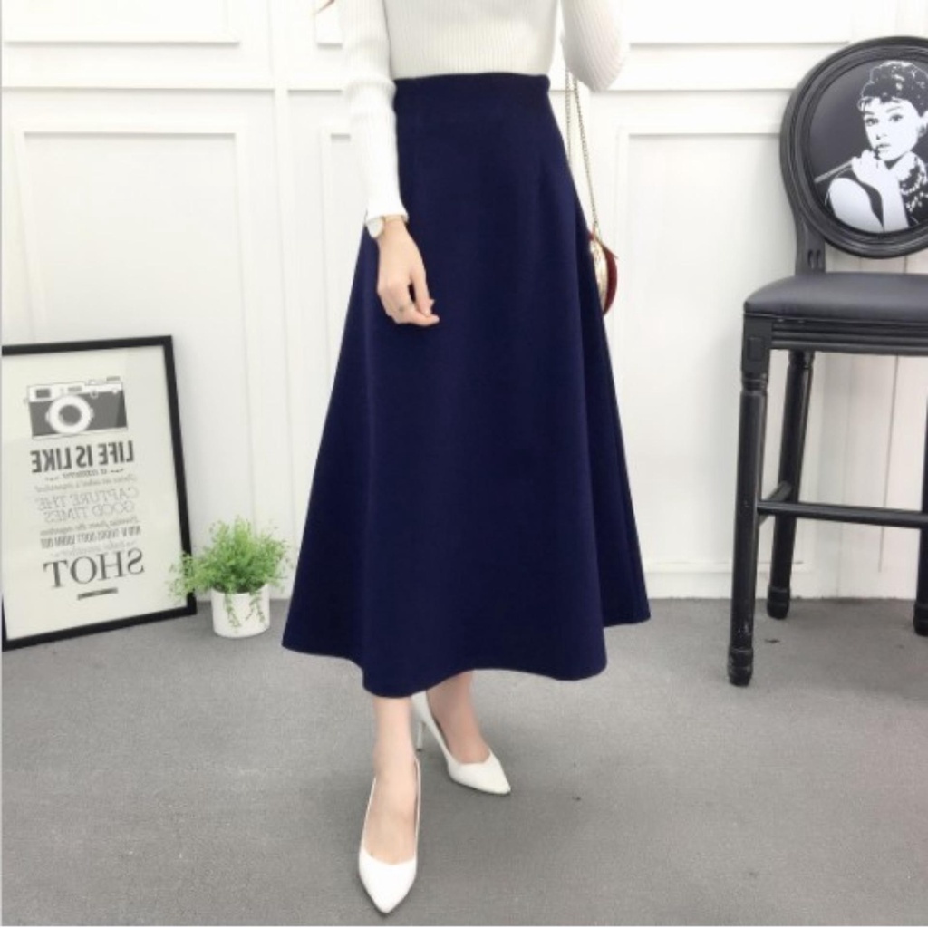 Váy, chân váy xòe dáng dài CÓ PHỐI TÚI - CHÂN VÁY CÔNG SỞ