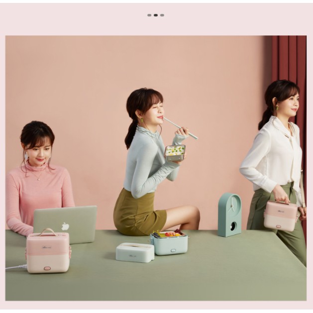 Hộp cơm cắm điện Bear DFH-B12E1, 2 tầng 3 ngăn, sử dụng inox cao cấp 304 | BigBuy360 - bigbuy360.vn