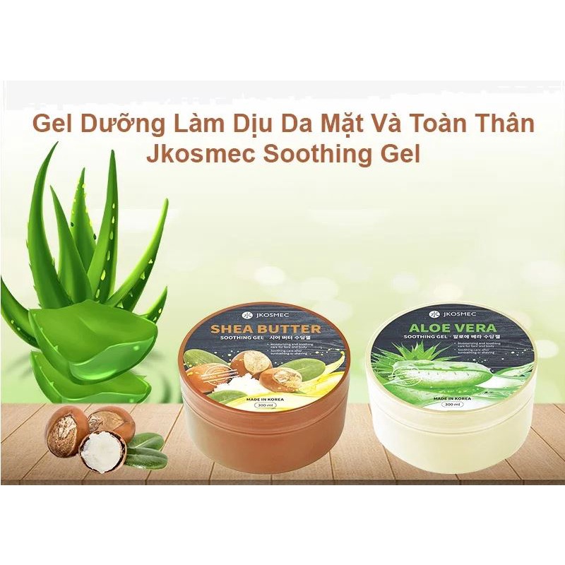 Gel Dưỡng Làm Dịu Da Mặt Và Toàn Thân Jkosmec Soothing Gel 300ml