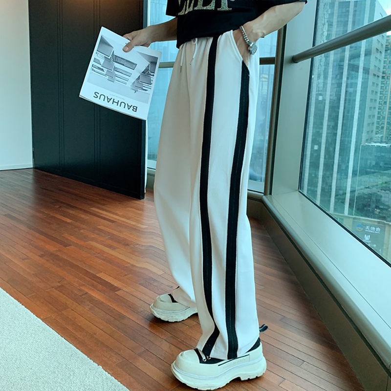 Quần Dài Thể Thao Kẻ Sọc Thời Trang Hàn Quốc Cho Nam