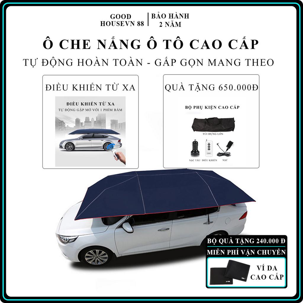 Dù che ô tô thông minh, ô che nắng mưa xe hơi sử dụng điện nhẹ nhàng, cách nhiệt, chống nắng, chống tia UV. BH 2 năm
