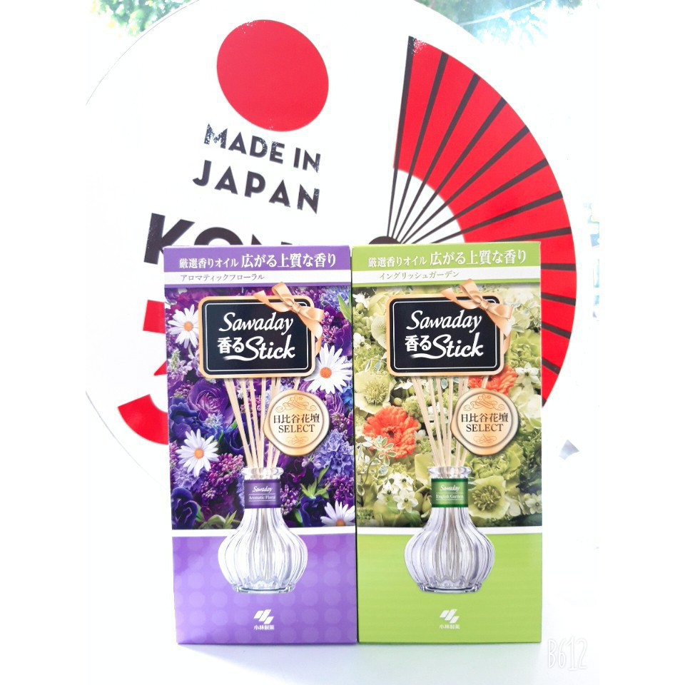 Cắm thơm phòng Sawaday Stick hương hoa 70 ml CHÍNH HÃNG khử mùi , lọc không khí làm cho không gian sống của bạn