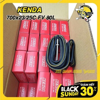 Săm ruột kenda 700x23/25c fv80l, ruột kenda van xe đạp dài 80mm