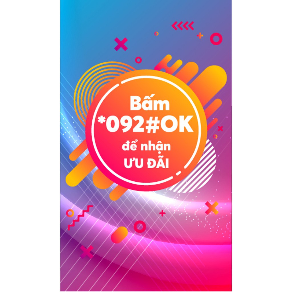 Sim S-Vibes SV60 Miễn phí Gọi nội mạng Thẻ cào điện tử 60K 10GB Data 4G Vietnamobile - mua 1 tặng 1 sim gift