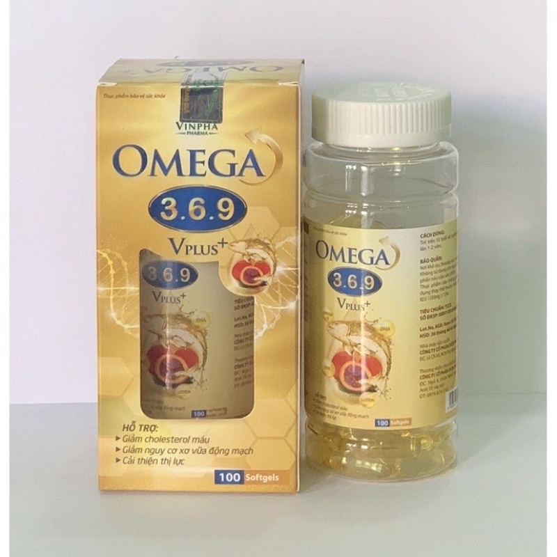 Omega 3-6-9 [ Bổ mắt,Bổ Não,Mỏi Mắt,Khô Mắt,Thoái Hoá Điểm Vàng,Đục Thuỷ Tinh Thể,Bồi Bổ Sức Khoẻ,Kích Thích Tiêu Hoá)