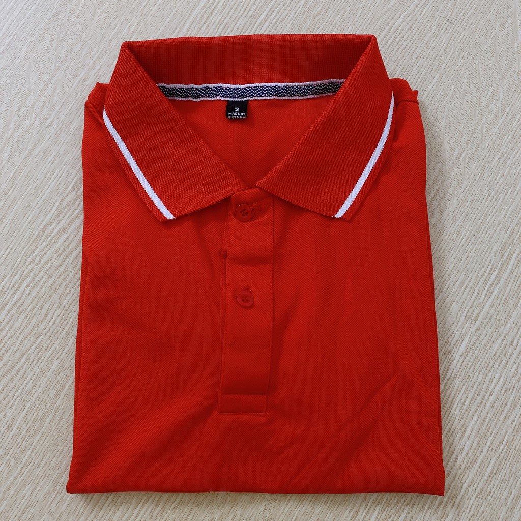 Áo Polo màu Đỏ chất liệu Lacoste Thể Thao mềm mịn thoáng mát – Áo thun Nam Nữ có cổ. Nhận IN ẤN theo yêu cầu.