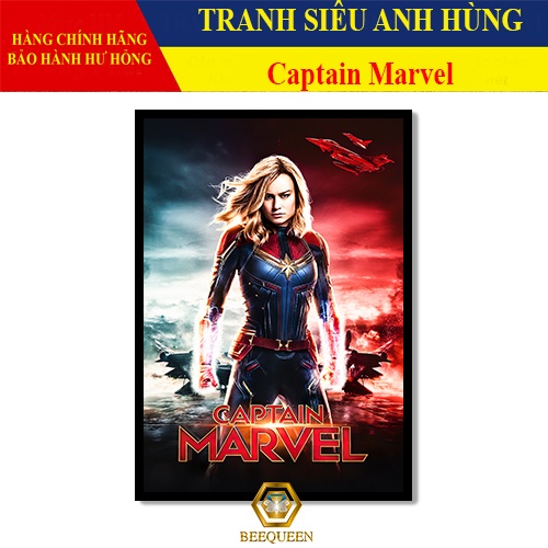 [MS51-75] Tranh Siêu Anh Hùng Captain Marvel - Đại úy Marvel