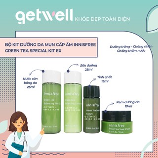 Bộ Dưỡng Trà Xanh Mini Innisfree Greentea Special Kit Ex