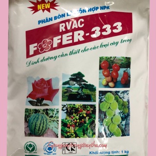  PHÂN BÓN LÁ HỖN HỢP NPK RVAC FOFER-333(dinh dưỡng cần thiết cho các loại cây trồng)