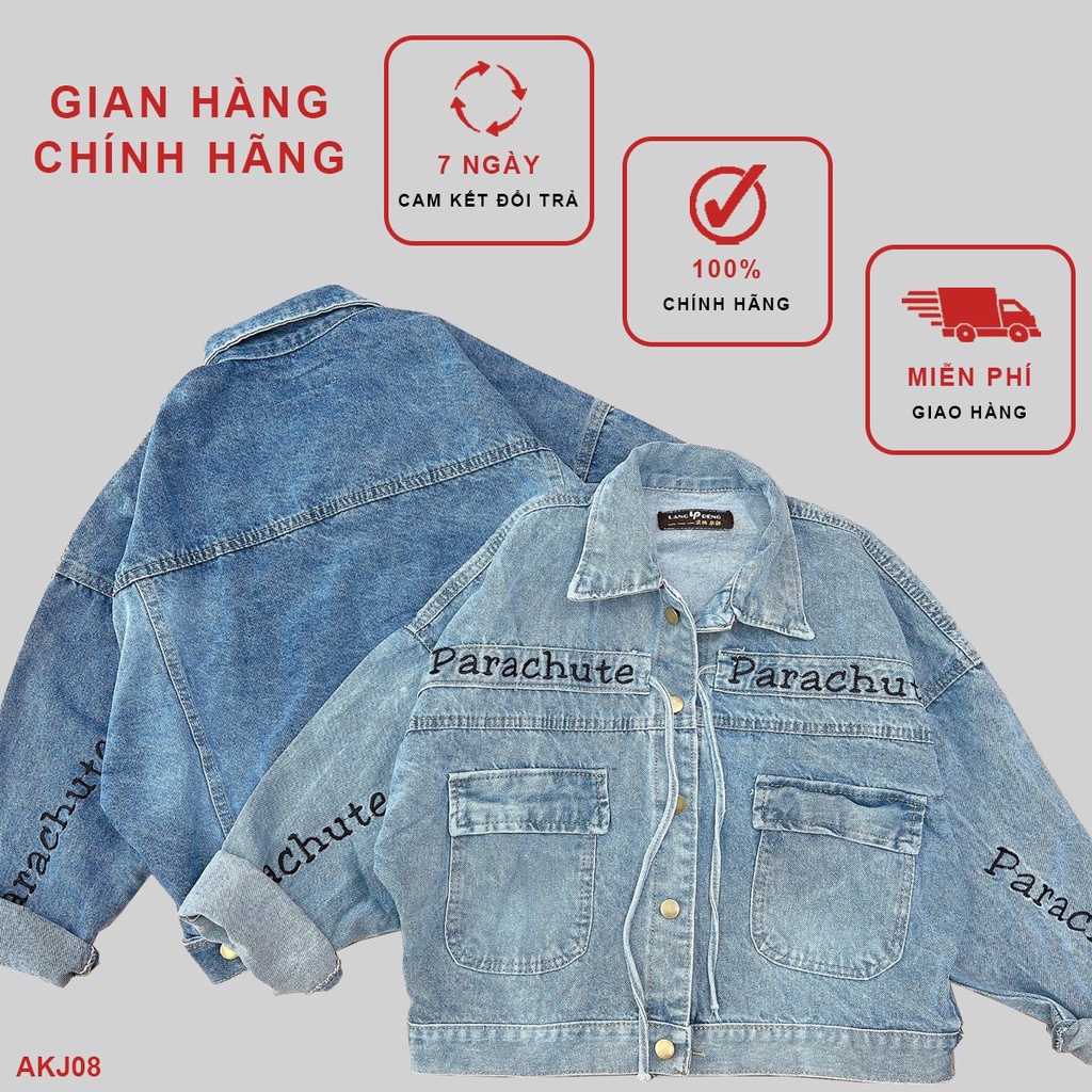 ÁO KHOÁC JEAN CAO CẤP PARACHUTE AKJ08 - Hí Shop