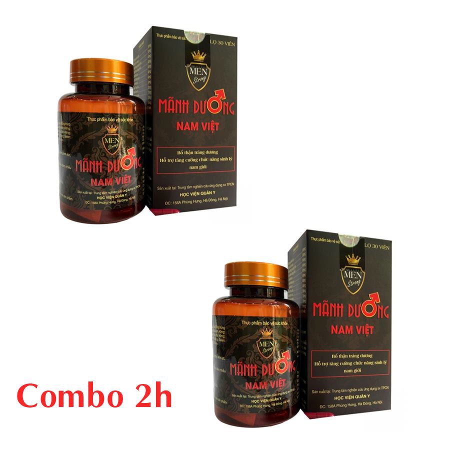 Combo 2 hộp Bổ thận tráng dương nam Mãnh Dương Nam Việt Học viện Quân Y