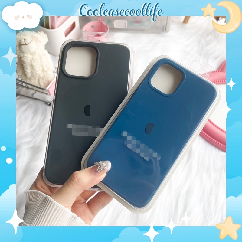 CASE BASIC FULL VIỀN - CHỐNG BẨN ( CÓ CASE IP 14 ) Navy - Xám đậm