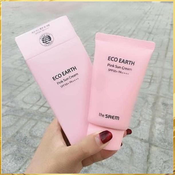 Kem Chống Nắng The seam Eco Earth Power Pink (SPF 50+/PA)++++