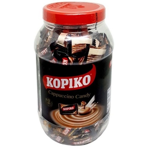 Kẹo Cà Phê Sữa Kopiko Cappuccino Candy (Hủ 600g)