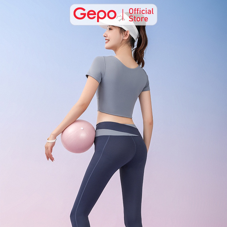 Áo Croptop Chuyên Tập Gym Yoga Có Miếng Đêm Ngực Ôm Sát Body GEPO GP206-GP214