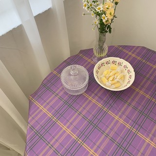 Khăn trải bàn COTTON họa tiết Caro Đơn giản Sang trọng 70cm x70cm