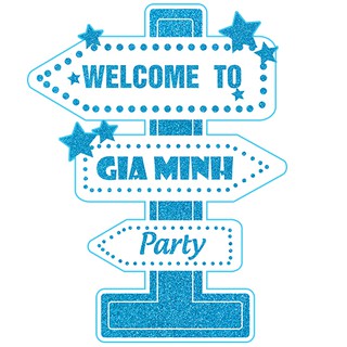 Chibi Sinh Nhật - Cây Welcome Trang Trí sinh nhật cho Bé