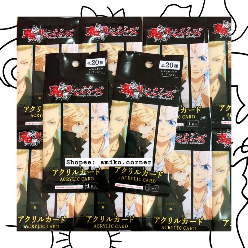 Pack card acrylic Tokyo Revengers random hàng chính hãng