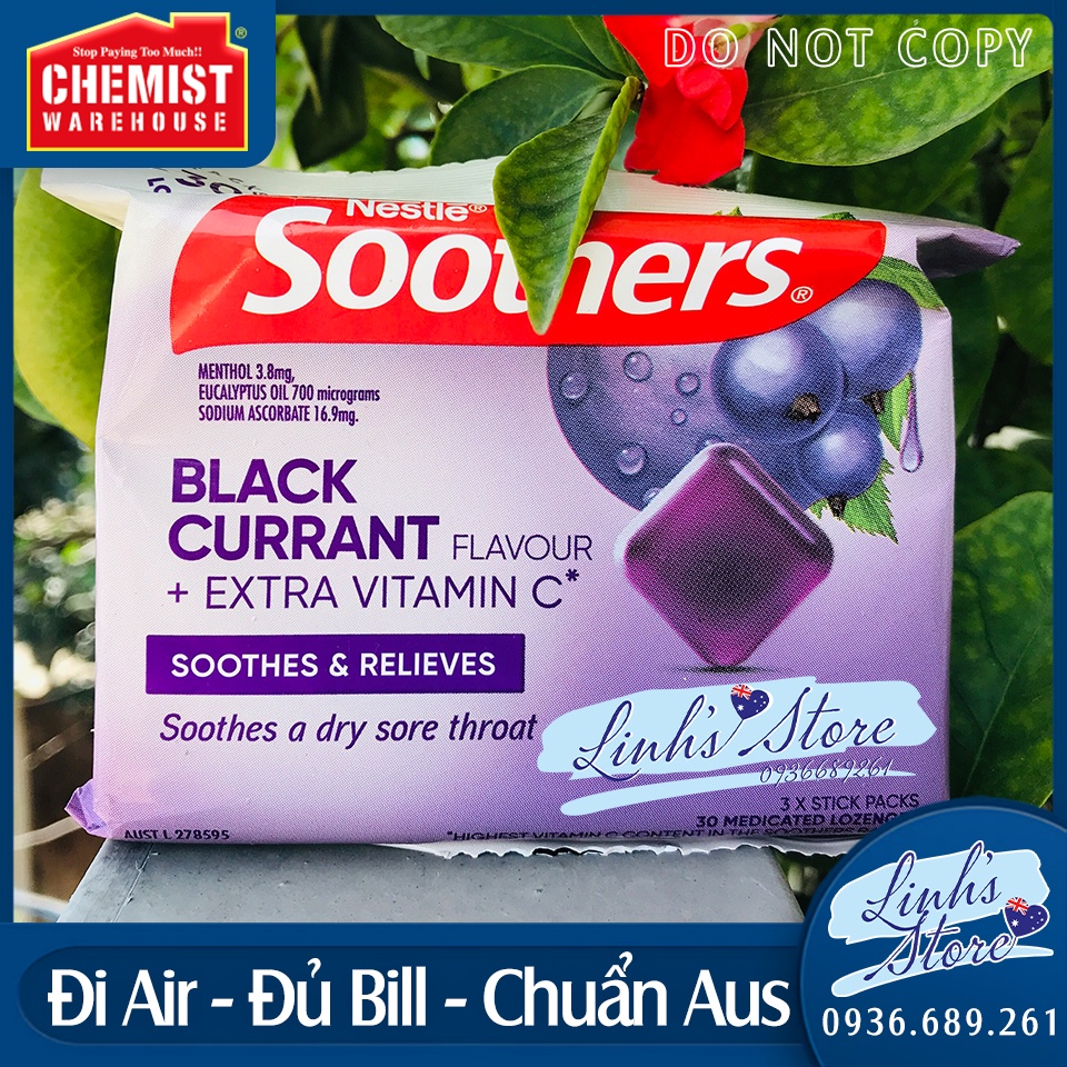 Kẹo ngậm Anticol thông mũi mát họng 30 viên - Nestlé Úc | linhsstore