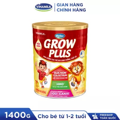 [HSD T3-2024] Combo 3 Hộp Sữa Bột Dielac Grow Plus 1+ HT 1400g (Sữa Non)