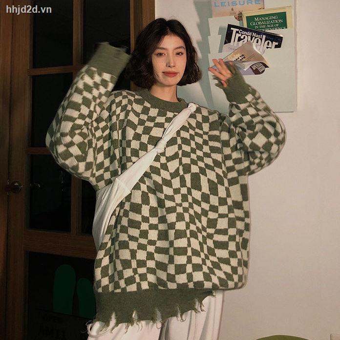 Áo len cổ tròn họa tiết kẻ sọc phối tua rua phong cách Hàn Quốc thời trang thu đông mới cho nữ | BigBuy360 - bigbuy360.vn