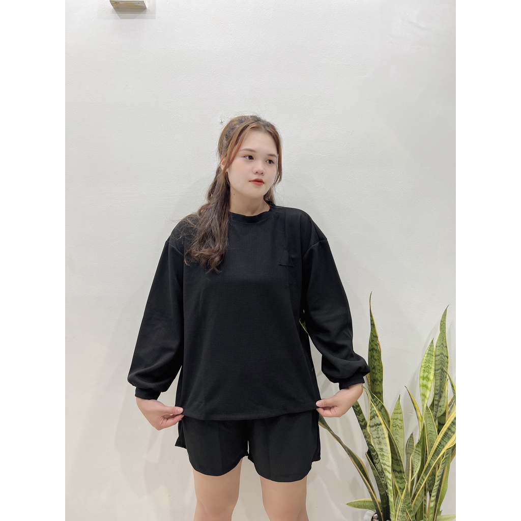 [ Ảnh thật] Set bộ thu đông bigsize năng động cá tính freesize 50-80kg