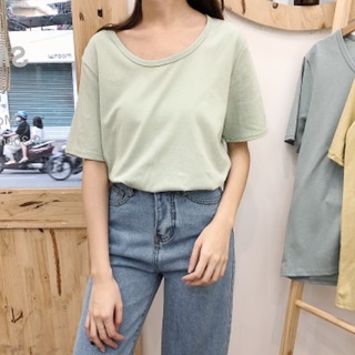 Áo phông basic cổ tròn
