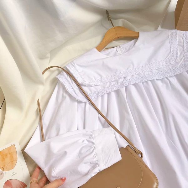 💕💕 Áo trắng baby doll viền ren | BigBuy360 - bigbuy360.vn