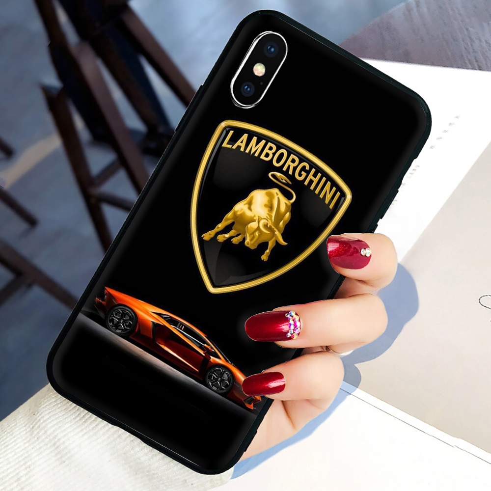 Ốp Điện Thoại Tpu Mềm Chống Rơi Hình Logo Lamborghini Cho Iphone 11 Pro Max 12 Mini 12 Pro Max 12 Pro 12